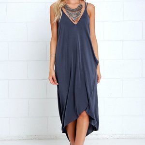 Lulu's Blue High-Low Dress